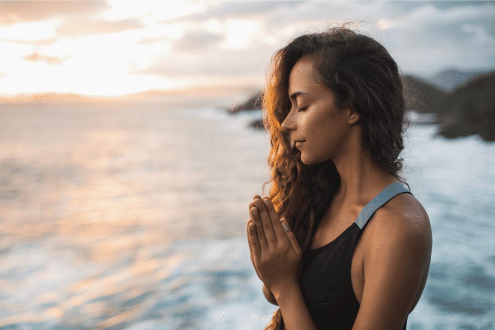 Woman praying