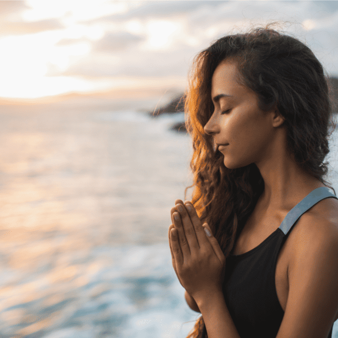 Woman praying